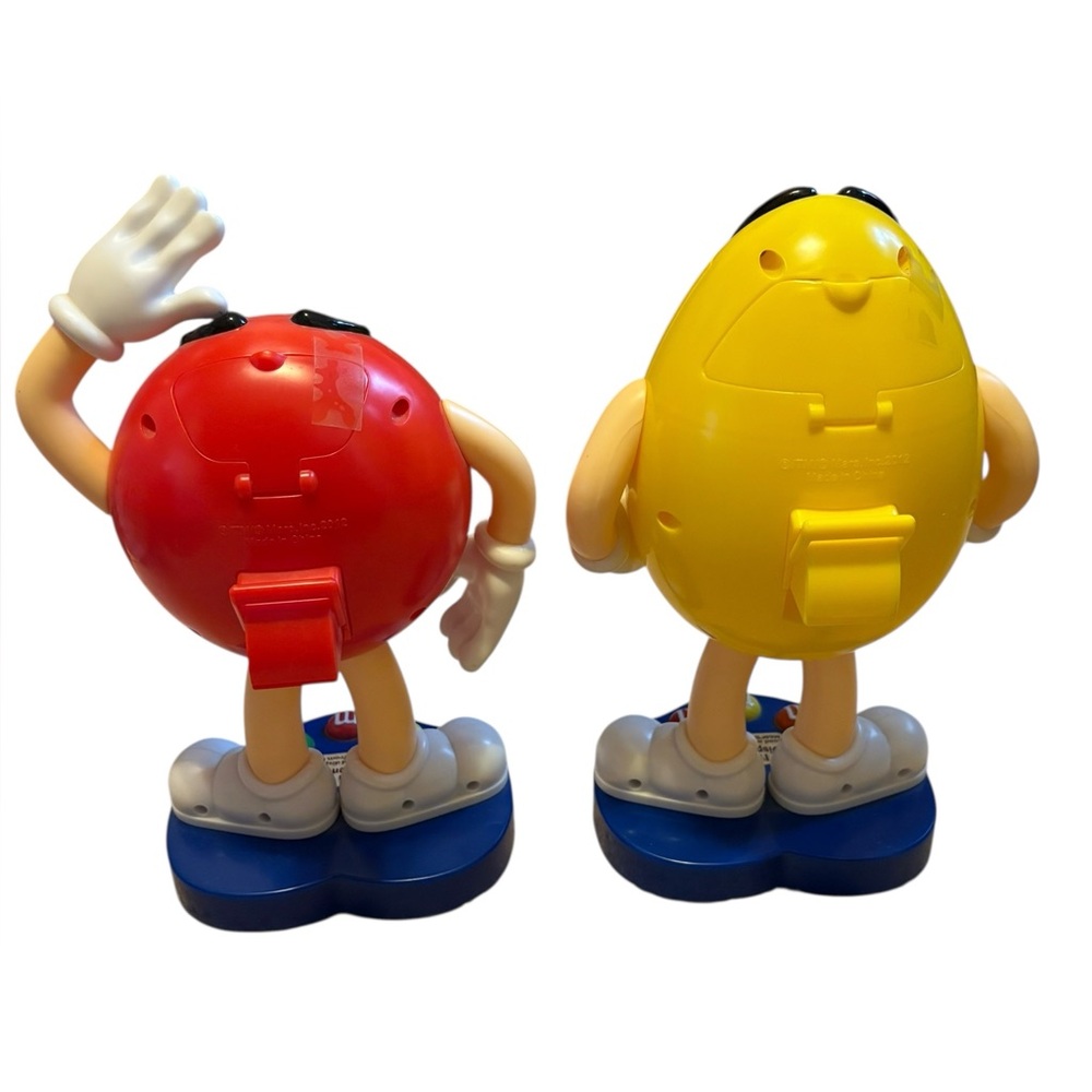 Set of 2 M&M’s Candy Dispenser 10” Preowned - Picture 5 of 5